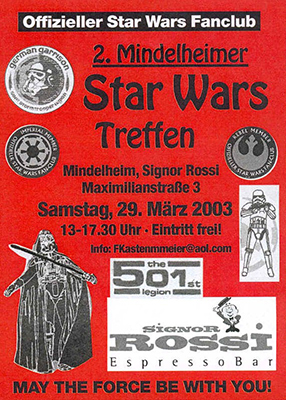Flyer Mindelheimer Star Wars Treffen - STAR WARS™ Freunde Allgäu
